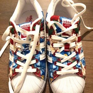 ADIDAS La Marque Aux 3 Bandes Floral & White